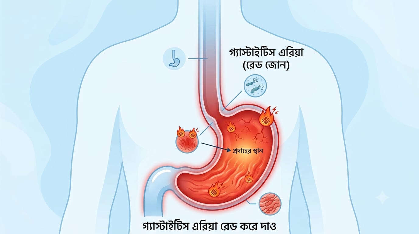 গ্যাস্ট্রিক ও এসিডিটি: মূল কারণ দূর করে হোমিওপ্যাথি সমাধান